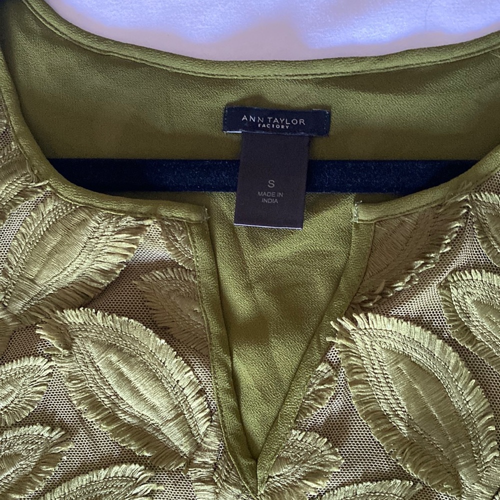 Green blouse. size S
